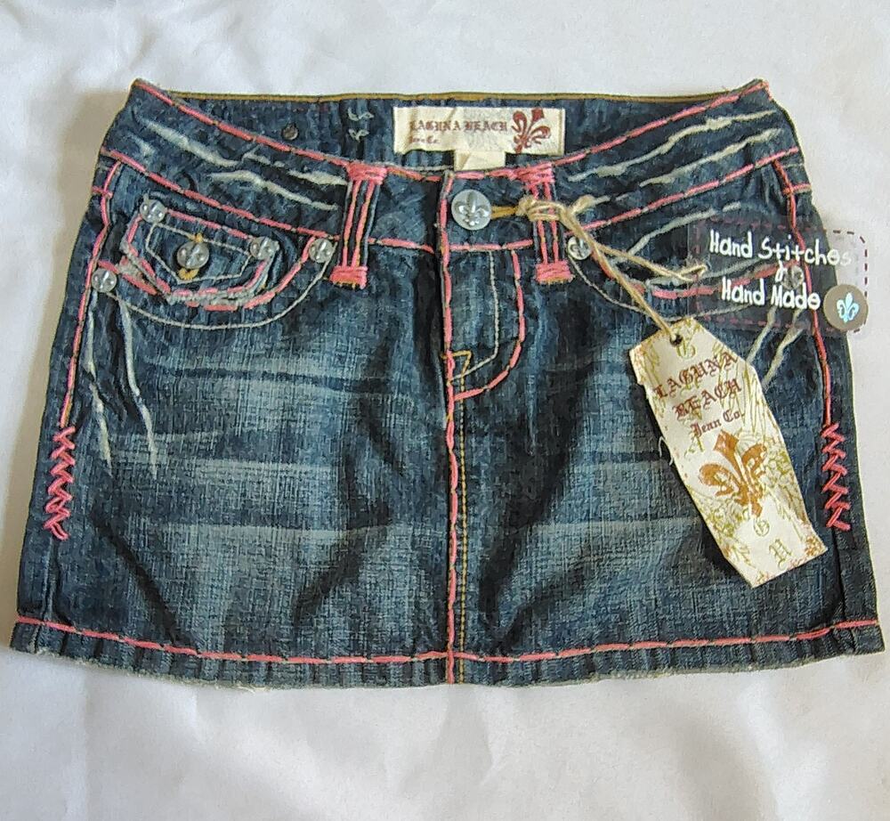 Laguna Beach Jean Mini Skirt 2YK Women's/Juniors Size 24 (Approx. US 00–0)